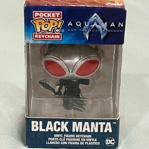 Funko Pop Pocket Keychain Black Manta with Trident Aquaman the Lost Kingdom